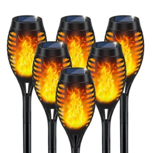 LED Solar Garden Torch Lights, Waterproof Outdoor