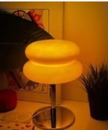 Macaron Glass Table Lamp with Tricolor Dimming photo review